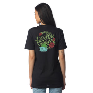 Playera "Pokémon Grass Type 1 S/S Fitted T-Shirt Black Womens Santa Cruz"