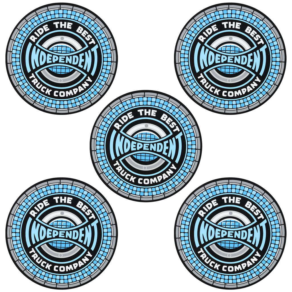 Stickers "Tile Span Clear Mylar Sticker Blue/Black 5 in x 5 in Independent"