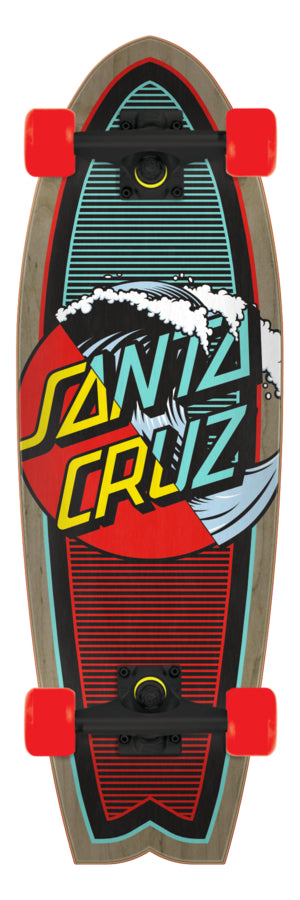 Tabla Completa "Classic Wave Splice 8.8in x 27.7in Shark Cruzer Santa Cruz"