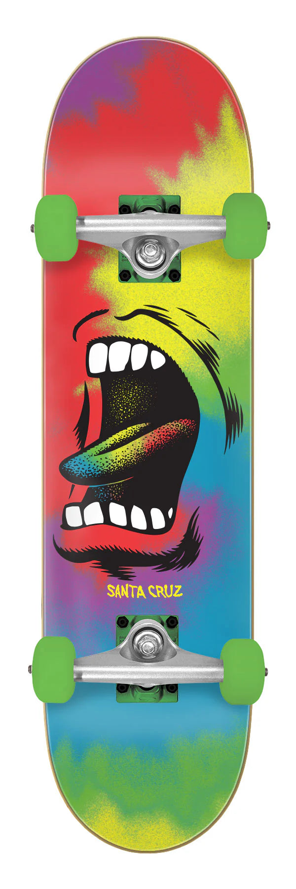 Tabla completa "Big Mouth Tie Dye Full 8.00in x 31.25in Santa Cruz Skateboard Complete"