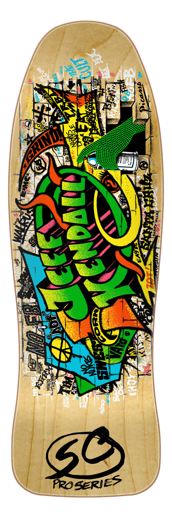 tabla kendall graffiti reissue 9.69inx29.85 santa cruz