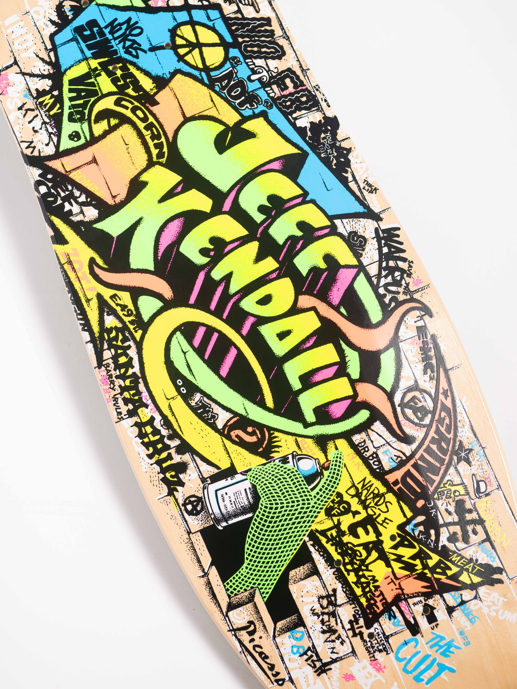 tabla kendall graffiti reissue 9.69inx29.85 santa cruz