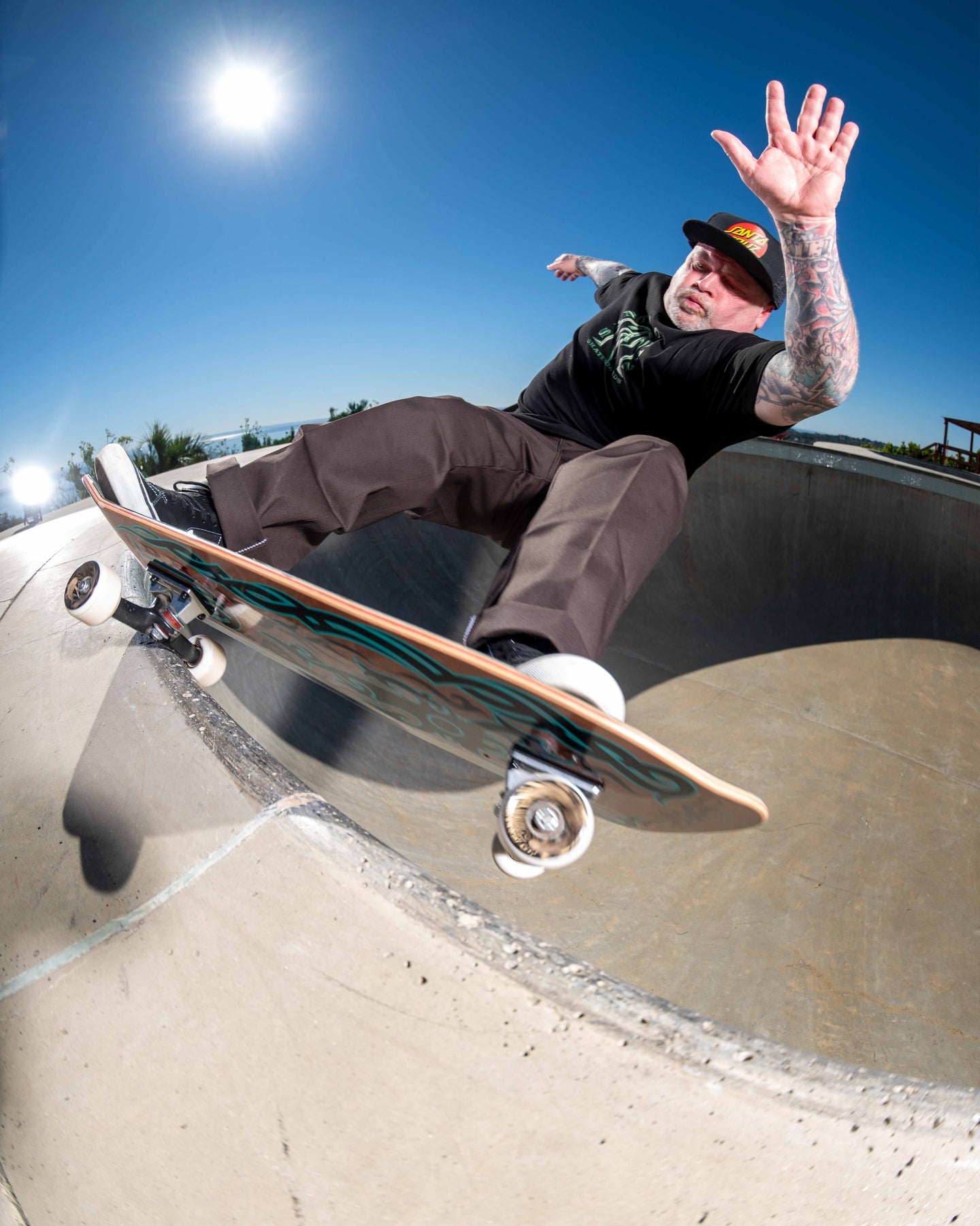 tabla Dressen Tribal Reissue Santa Cruz Skateboard 9.9in