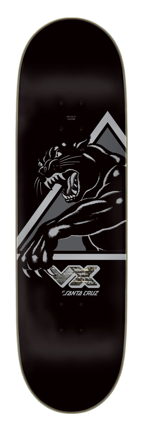 Tabla natas shatter panther vx decks 9.00in x 32. 15in santa cruz