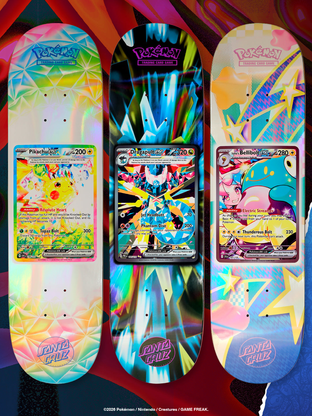Tablas Pokémon TCG Blind Bag 8.0in x 31.6in Santa Cruz Decks