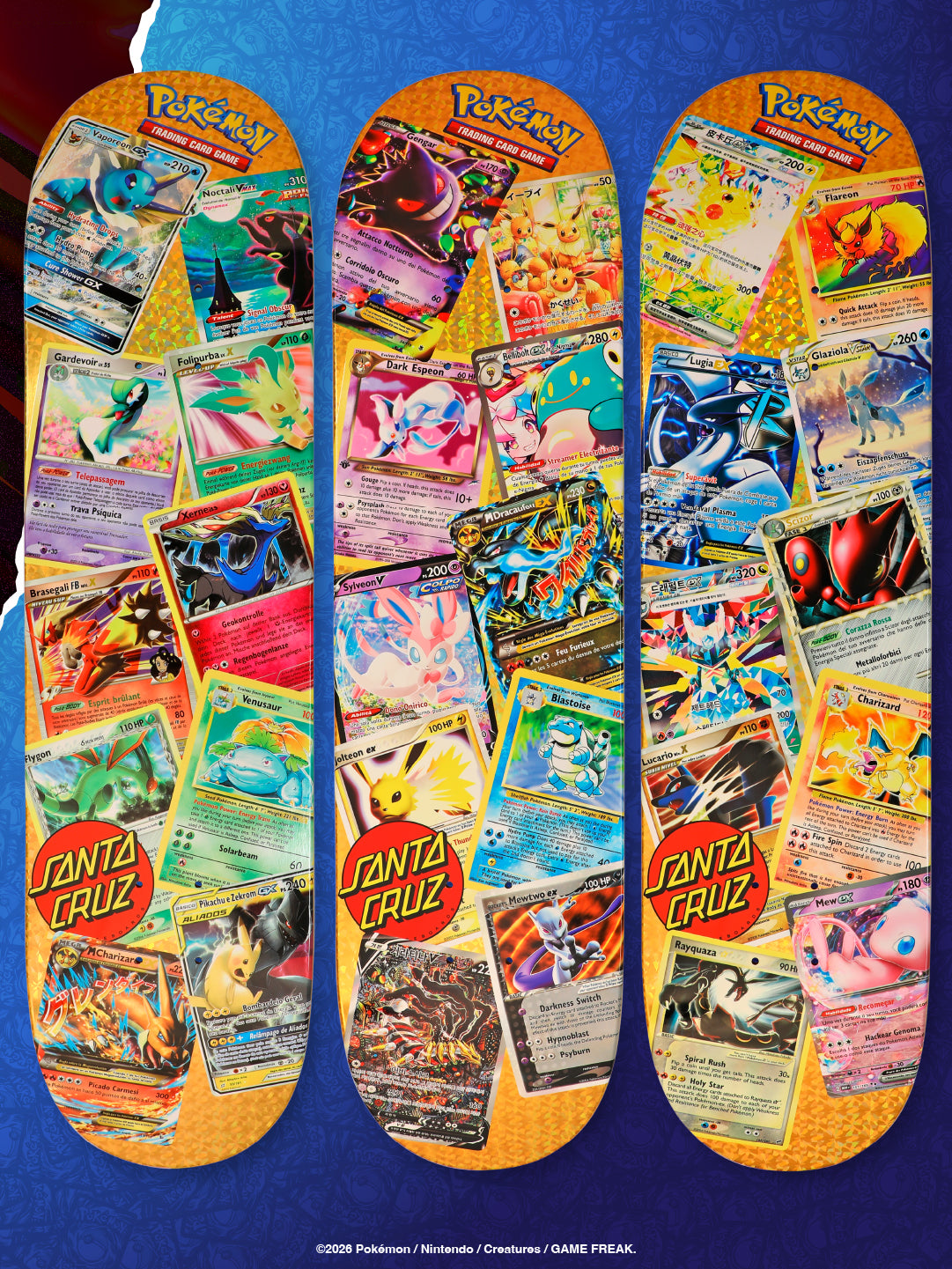 Tablas Pokémon TCG Blind Bag 8.0in x 31.6in Santa Cruz Decks