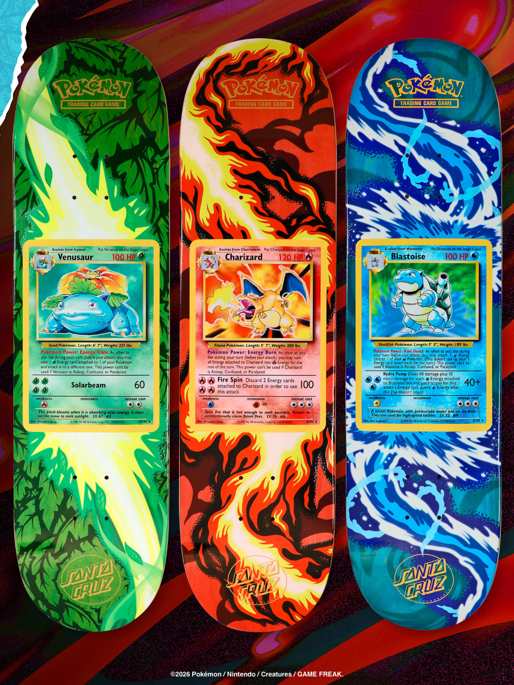 Tablas Pokémon TCG Blind Bag 8.0in x 31.6in Santa Cruz Decks