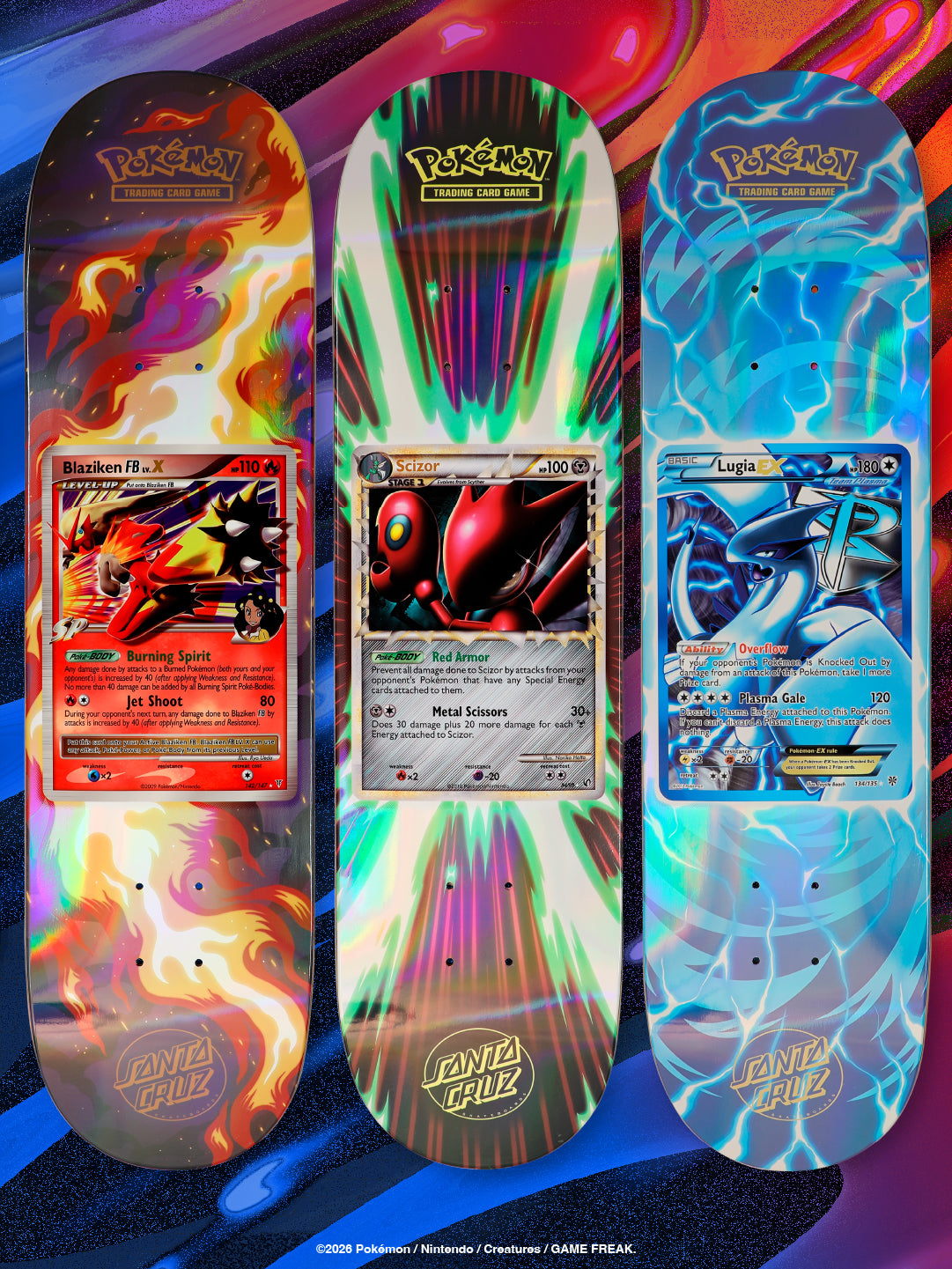 Tablas Pokémon TCG Blind Bag 8.0in x 31.6in Santa Cruz Decks