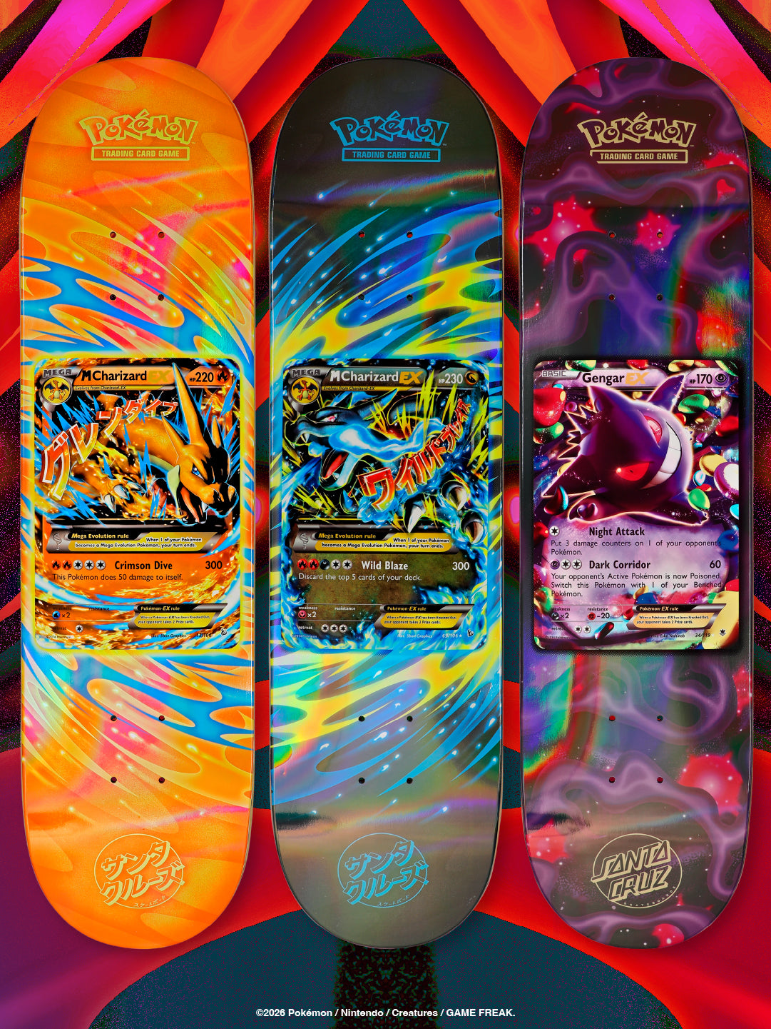 Tablas Pokémon TCG Blind Bag 8.0in x 31.6in Santa Cruz Decks