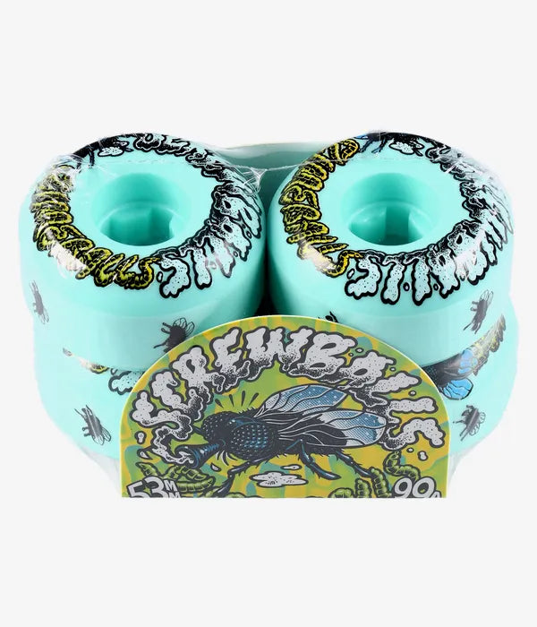 Llantas "53mm Screw Balls Speed Balls Green 99a Slime Balls Wheels"