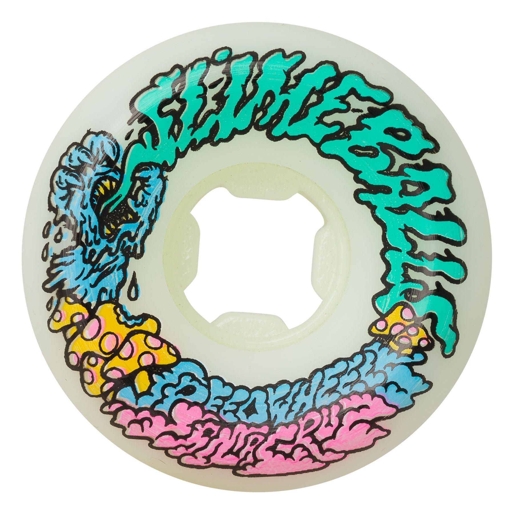 Llantas "54mm Vomit Mini White 97a Slime Balls Wheels"