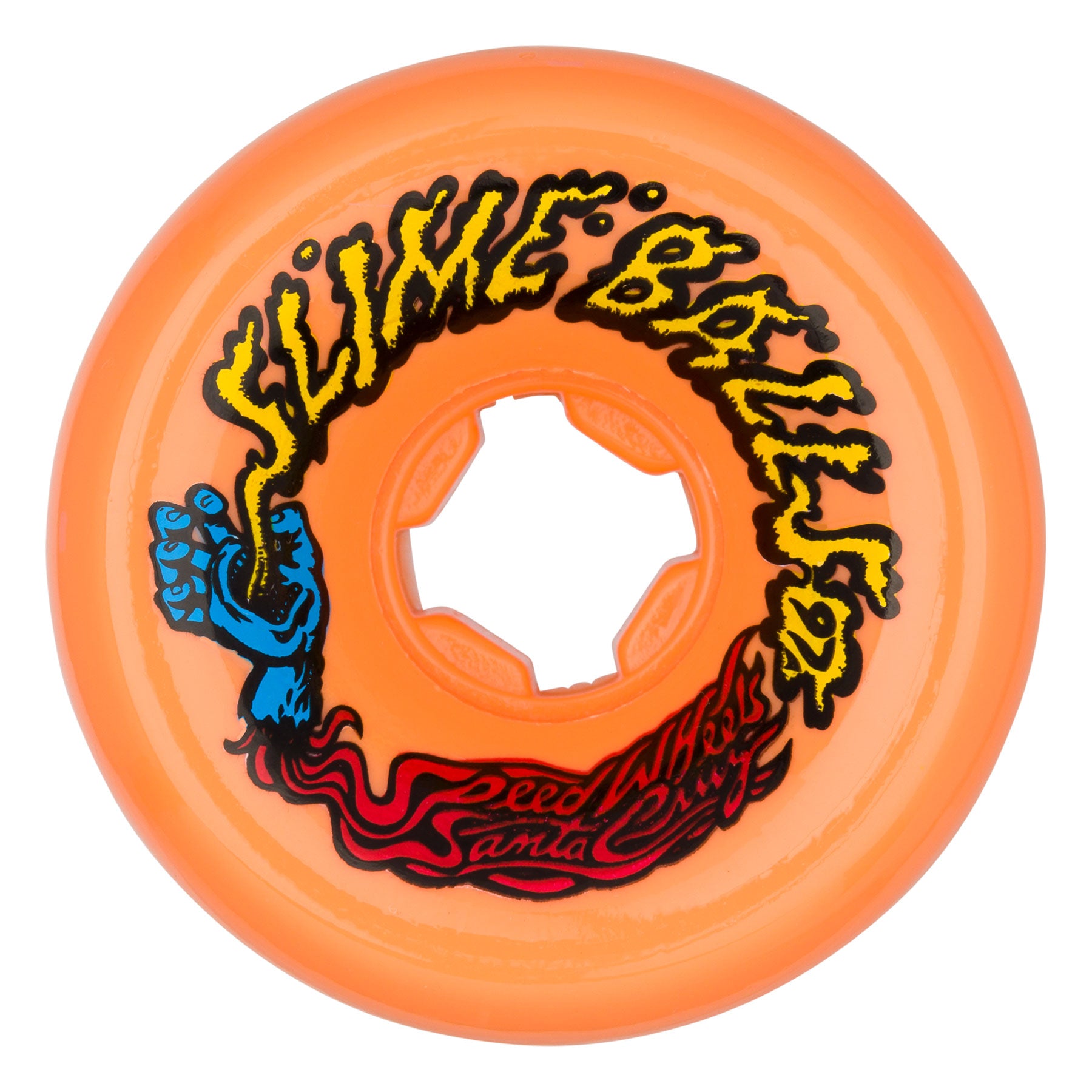 LLantas "60mm Vomits Orange 97a Slime Balls Wheels"