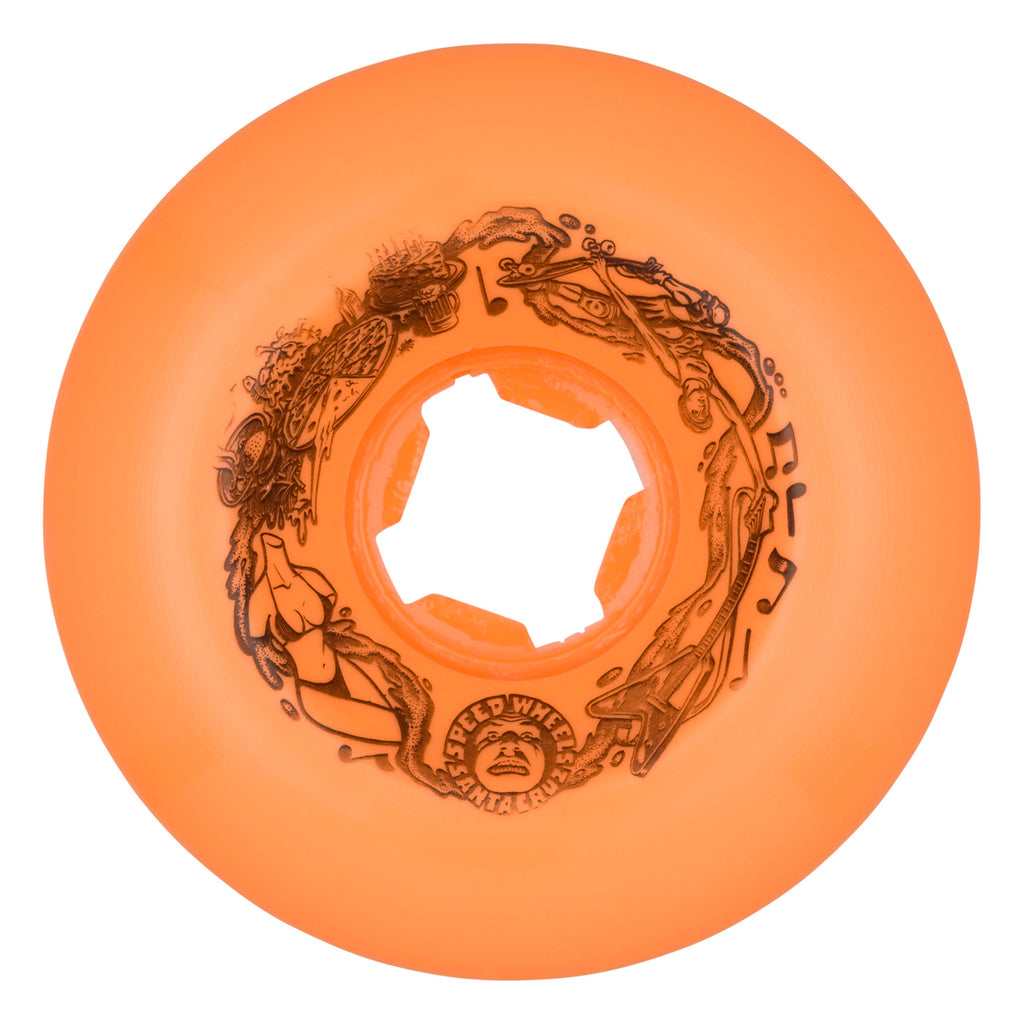 LLantas "60mm Vomits Orange 97a Slime Balls Wheels"