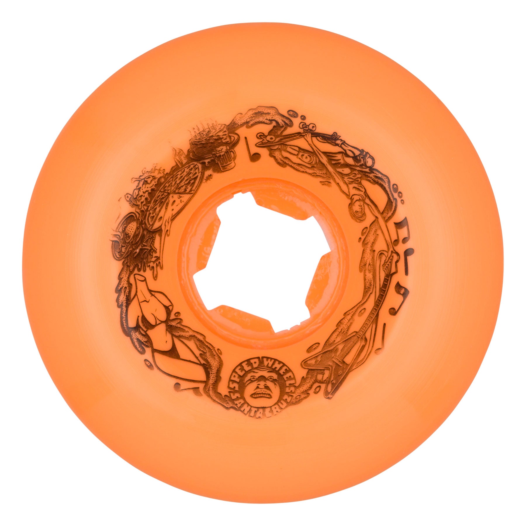 LLantas "60mm Vomits Orange 97a Slime Balls Wheels"