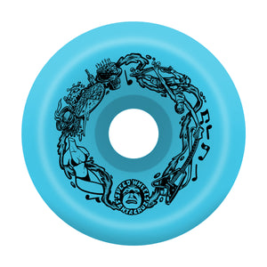 LLantas "60mm Vomits Blue 97a Slime Balls Wheels"