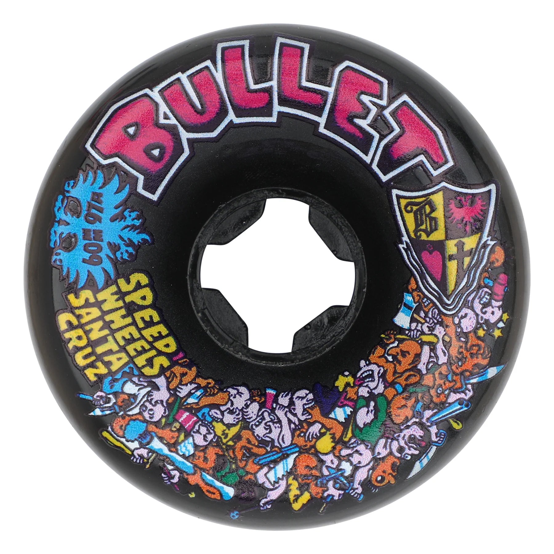 Llantas "60mm Bullet Riot Vomits Black 97a Slime Balls Wheels"