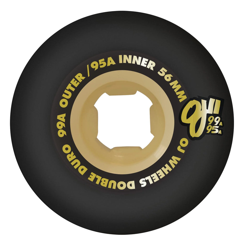 Llantas "56mm Double Duro Black Gum Chubbies 99a/95a OJ Wheels "