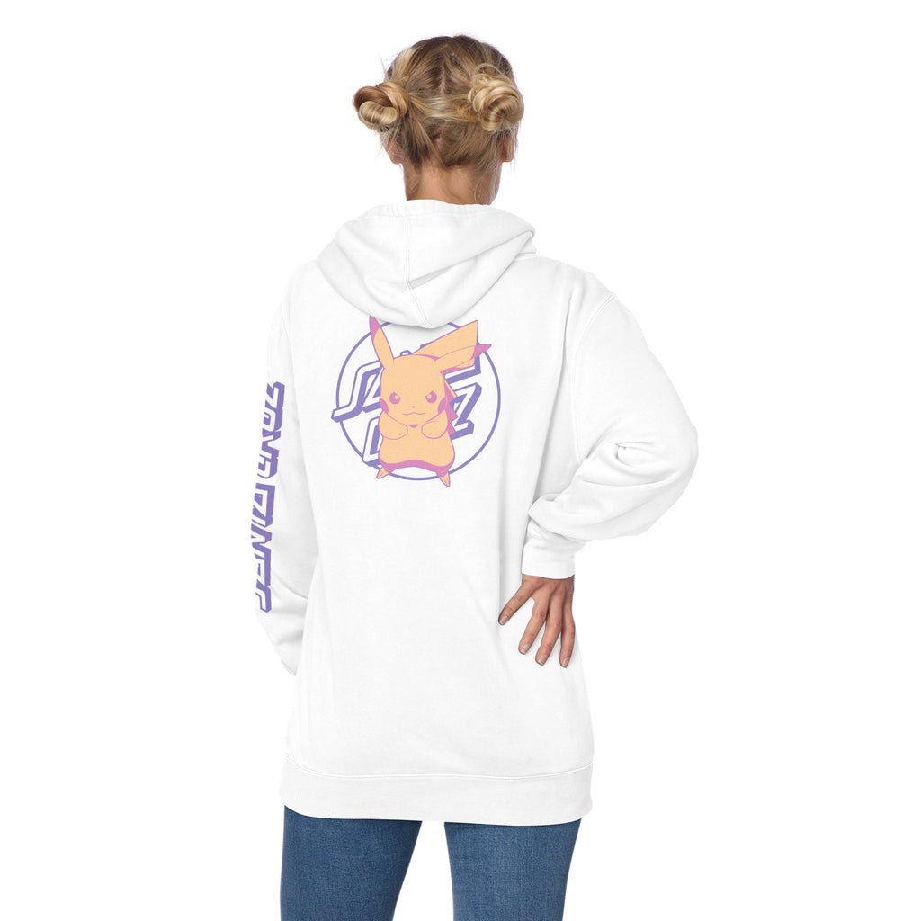 Sudadera "Pokémon Pikachu Dot P/O Hooded Regular Sweatshirt White Womens Santa Cruz"