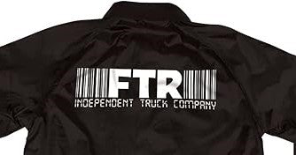 Chamarra "FTR Barcode Coach Windbreaker L/S Jacket Black Mens Independent"
