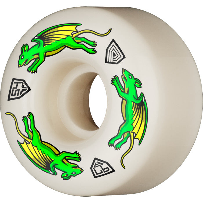 Llantas "PP DRAGON FORMULA NANO RAT 54X34MM 97A OFF WHITE 4PK V4"