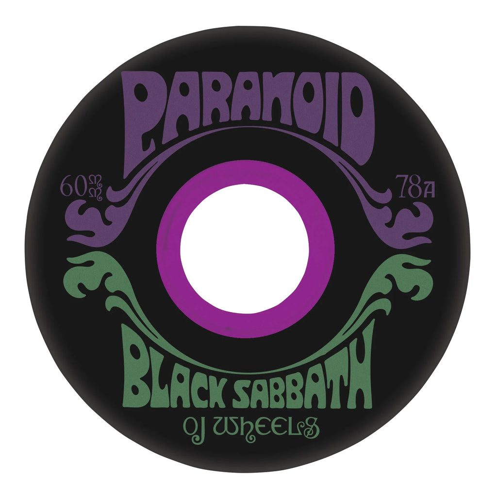 llantas 60mm Black Sabbath Paranoid Super Juice 78a OJ Skateboard Wheels