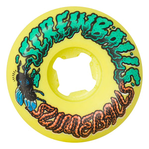 Llantas "54mm Screw Balls Sped Balls Yellow 99a Slime"