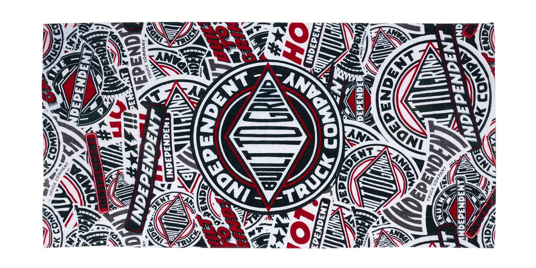 BTG Pattern Towel Black/Red OS Unisex Independent