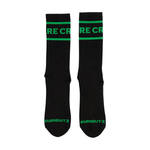 Calcetas "Burnoutz Crew Socks Black 9-11 1 Pair Mens Creature"