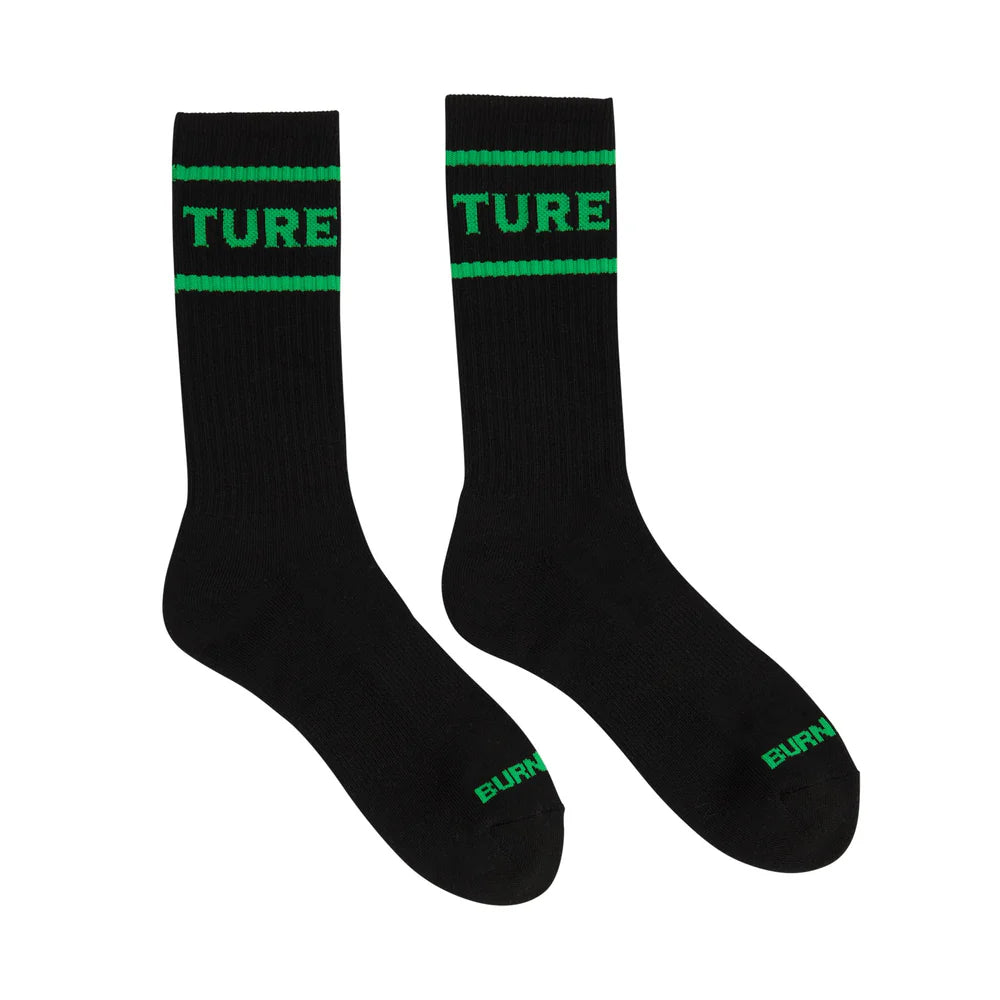 CALCETAS "BURNOUTZ CREW SOCKS BLACK 9-11 1 PAIR MENS CREATURE"