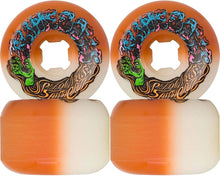 Llantas "56mm Hairballs 50-50 White Orange 95a Slime Balls Wheels"