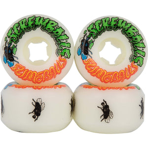 Llantas "56mm Screw Balls Speed Balls White 99a Slime Balls Wheels"