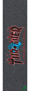 LIJA "THRASHER x SC SCREAMING FLAME LOGO GRIP TAPE 11in x 33in GRAPHIC MOB"