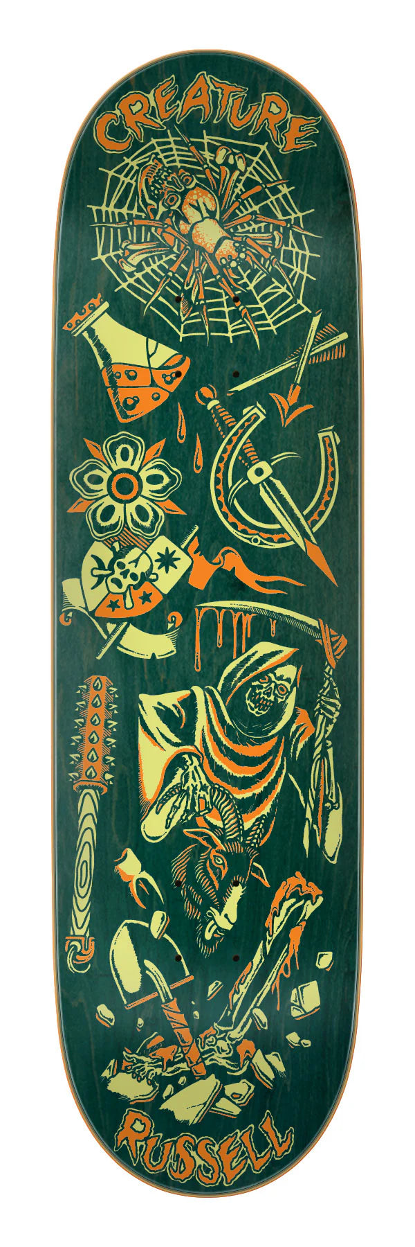 Tabla "Russell Fiend Flash VX Deck 8.60in x 31.95in Creature Decks"