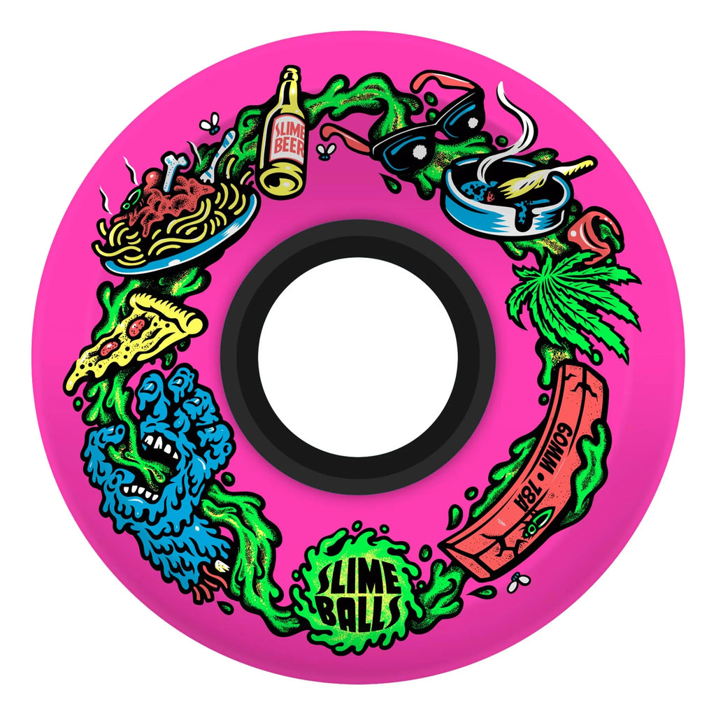 Llantas "60mm Scard Balls OG Slime Pink 78a Slime Balls  Wheels"