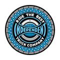 Stickers "Tile Span Clear Mylar Sticker Blue/Black 5 in x 5 in Independent"