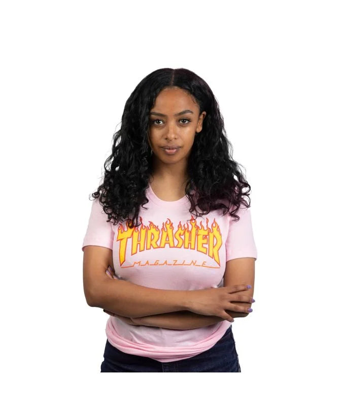 Playera "Flame Logo LT Pink Girls T-Shirt"
