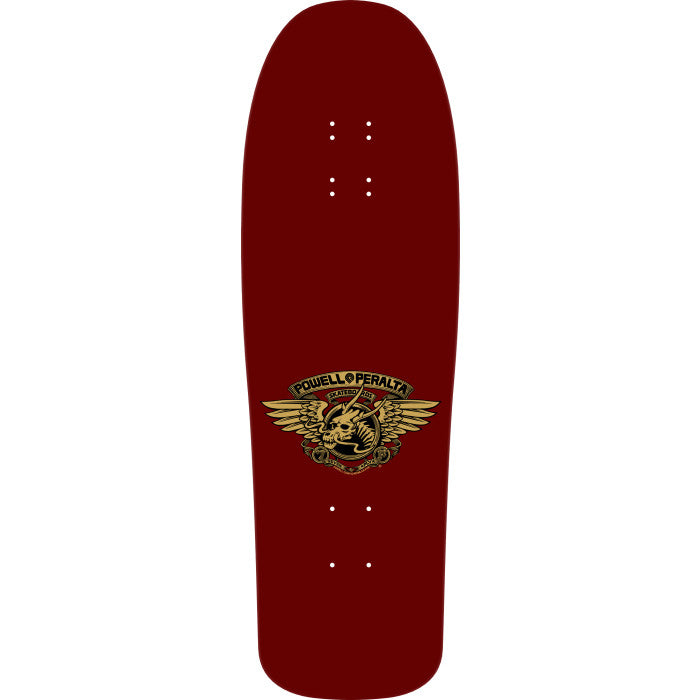 Tabla "PP CABALLERO MASK '02' 9.75 211 K3 BURGUNDY/GOLD FOIL,"