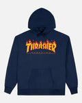 Sudadera "Flame Logo Navy Hoodie"