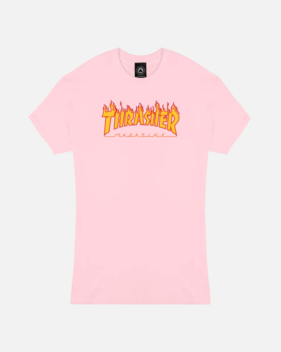 Thrasher Flame Playera Thrasher Blanca Playera