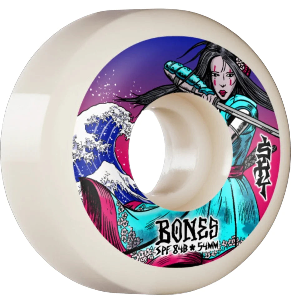 LLantas "Brown Warrior 54 P5 Sidecut Bones Skatepark Formula"