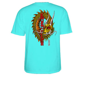 Playera "T-SH PP Steve Caballero Ban This Teal Ice "