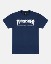 Playera "Skate Mag T-Shirt Navy Blue/White"