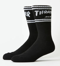 Calcetas "Thrasher SC Strip Crew Socks Black 9-11 Pair Mens Santa Cruz"