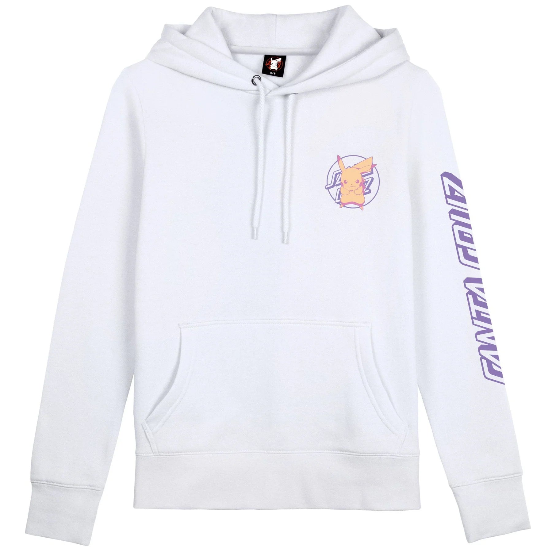 Sudadera "Pokémon Pikachu Dot P/O Hooded Regular Sweatshirt White Womens Santa Cruz"
