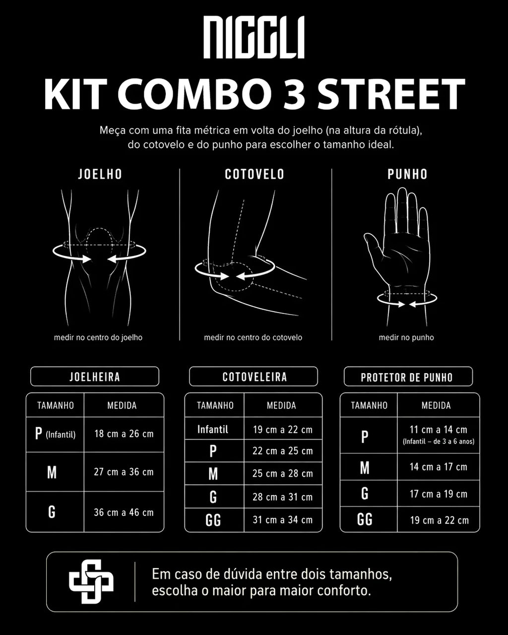 Kit combo 3 Adulto Niggli