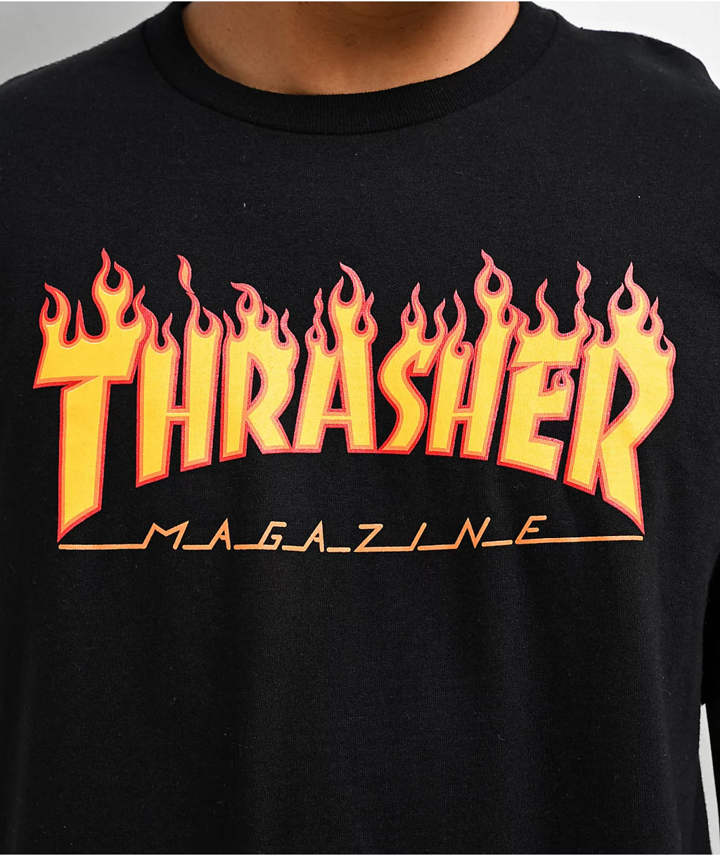 Playera "Flame Logo Black T-Shirt"