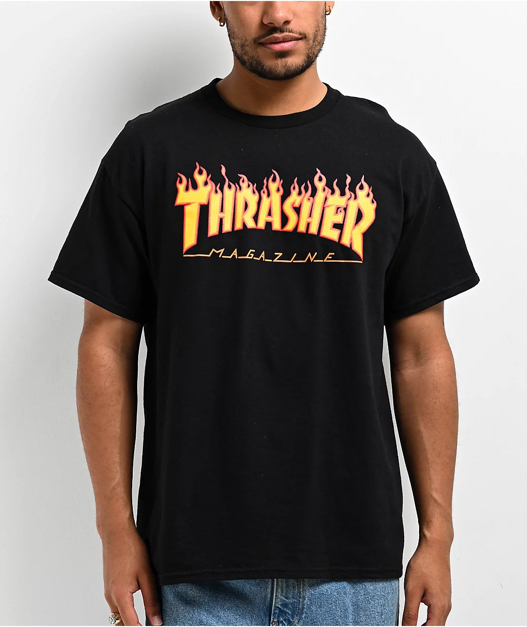 Playera "Flame Logo Black T-Shirt"