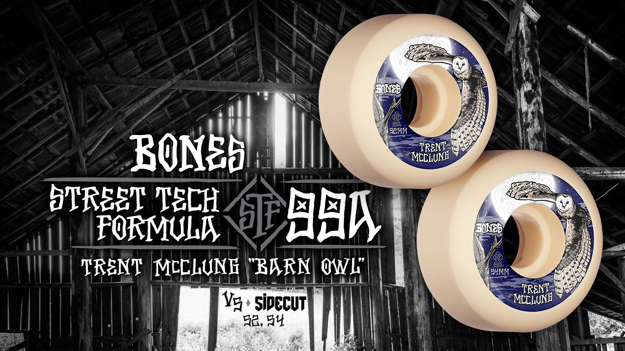 LLantas "Trent McClung Barn OWL 54 V5 Sidecut Bones Street Tech Formula 99A"