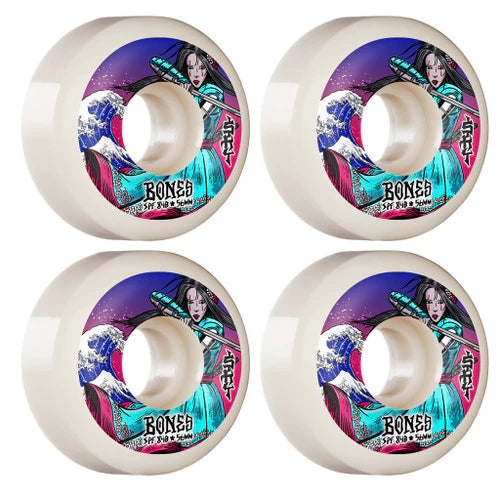 LLantas "Brown Warrior 54 P5 Sidecut Bones Skatepark Formula"