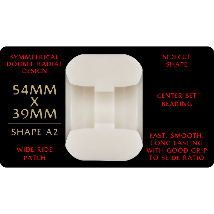 Llantas "WL PP DRAGON FORMULA RED 93A 54X39MM OFF WHITE 4PK A2"